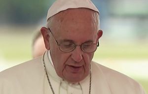 “Please, we do not have the right to allow ourselves yet another failure on this path of peace and reconciliation,” Francis said at a Mass celebrated in Havana