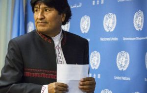 Bolivia's Evo Morales said that the Malvinas are “Argentina and Latin American” and must be returned to Argentina