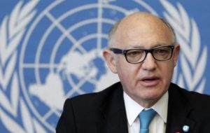 Foreign minister Timerman met in the sidelines of the UN General Assembly with Peter Maurer, president of the Red Cross International Committee