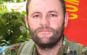 Navarro, 39, was a former guerrilla fighter for the Popular Liberation Army (EPL), a rebel group that disbanded in the 1990s under a peace agreement.