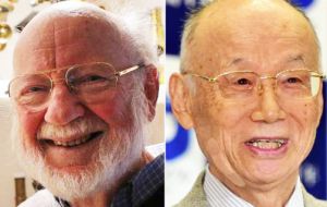 Omura and Campbell (L) created the drug avermectin, whose derivatives have nearly rid the planet of river blindness and lymphatic filarisis