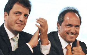 “It's not out of the blue to say that third placed candidate Sergio Massa could end up in the runoff with Scioli”, although “it is possible, but not that certain”.