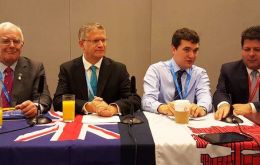 The panel consisted of Falklands MLA Roger Edwards, Andrew Rosindell, MP,  Philip Smith of FOTBOT, and Fabian Picardo, Chief Minister of Gibraltar.