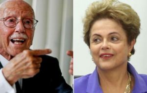 Bicudo filed a new impeachment version at a notary's office in Sao Paulo, together with representatives from dozens of political and social groups