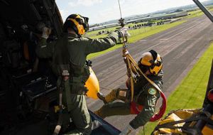 While RAF SAR air missions in UK have come to an end, a small number of Sea King crews will continue to train at Chivenor to prepare to provide cover for aircrew stationed in the Falklands