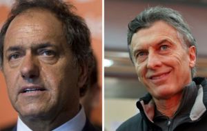 Scioli and Macri have behind them very strong districts: between the two they have half the Argentine population and 65% of the country's GDP. 