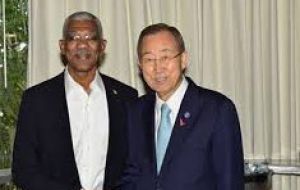 Guyana is currently awaiting the report of the UN Mission; Granger expressed his full confidence in the capacity of Secretary General Ban Ki-moon