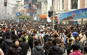 Currently about 30% of China's population is over the age of 50. The total population of the country is around 1.36 billion.