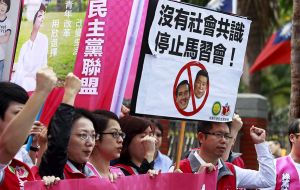 In Taiwan, opposition politicians immediately voiced their concern about the talks and some called for the impeachment of Ma