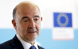 European Commissioner Pierre Moscovici said EU economies would “see growth rising and unemployment and fiscal deficits falling”