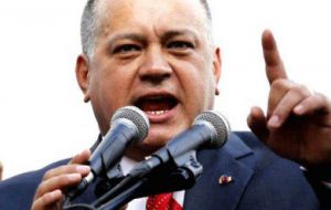 “The most perverted, corrupt and discredited organization in the world, the OAS, threatens the people of Venezuela,” said Diosdado Cabello