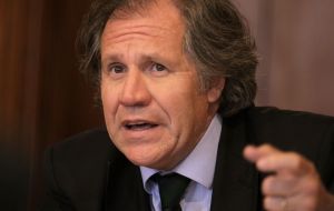 In the letter Almagro said he urged Venezuelan officials to level the playing field between the ruling Socialist Party and opposition ahead of legislative elections