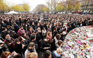 The minute's silence was held across Europe at 11am, in remembrance of those who lost their lives in the series of terrorist attacks in Paris, France.