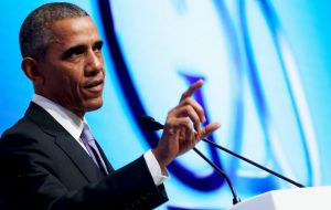 Obama said the US will continue working with other countries on a coordinated strategy to destroy the Islamic State, but without committing combat troops. 