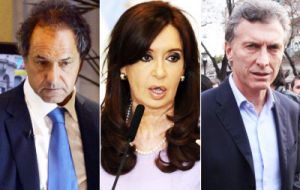 The main problem of Scioli's campaign has been he never was able to convince whether he was competing with president Cristina Fernandez or with Macri. 