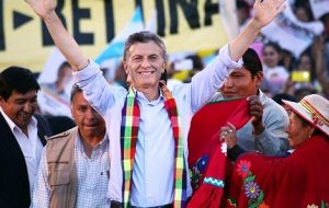 Macri chose Humahuaca, an impoverished town in the northern province of Jujuy, while Scioli attended two rallies in the Buenos Aires province