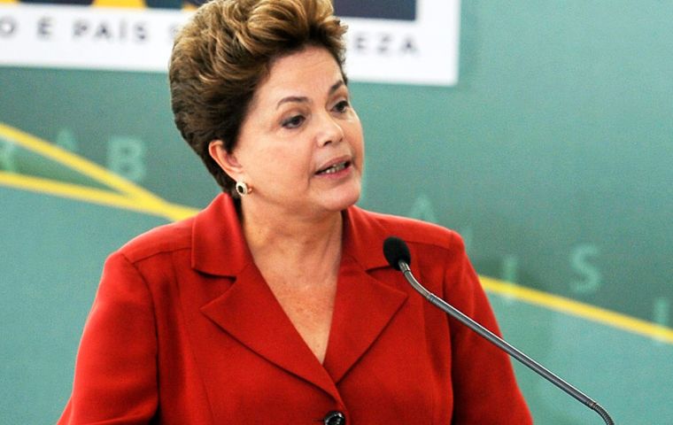 President Rousseff has been forced to raise taxes, cut spending and investment, and Congress members from her coalition don't accept it 