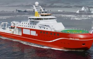 The ship, the first British-built polar research vessel with a helideck, will be one of the most sophisticated floating research laboratories working in polar regions.