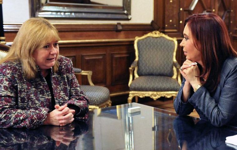 Susana Malcorra is also well known by Cristina Fernandez and they address each other in their first names