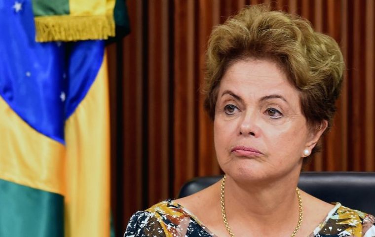 Proceedings against Rousseff follows charges that she has violated Brazil's fiscal laws and manipulated government finances to benefit her re-election campaign