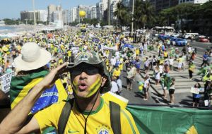 Nationwide opposition rallies are planned for Sunday and on Tuesday Rousseff supporters marched in Rio arguing attempts to bring her down was 'a coup'