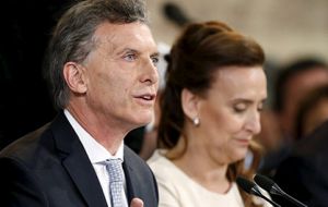 “I will be implacable with all those from any party or political color, ours or theirs who do not abide by the law” Macri said in reference to corruption.