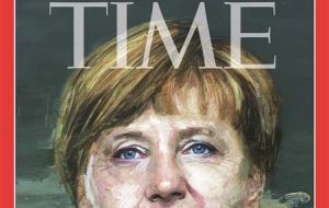 Time lauded Merkel as the indispensable player in managing the prospect of Greek bankruptcy threatening the Euro, and the migrant and refugee crisis.