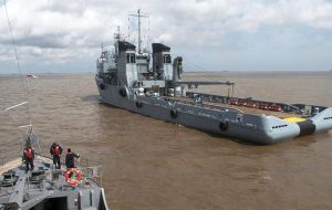 “Puerto Argentino” has been stationed in Puerto Belgrano, a second one in Ushuaia and the remaining two in the River Plate, shared with Uruguay. 