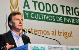 “I am going to sign the decree today,” Macri said in a speech to farmers in the town of Pergamino, in the heart of the Argentine Pampas