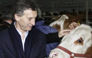 “We can double Argentina's food production,” said Macri, calling for “more corn, more beef, everything we're capable of.”