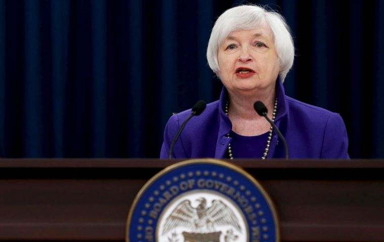 “The first thing that Americans should realize is that the Fed's decision today reflects our confidence in the U.S. economy,” Fed Chair Janet Yellen said