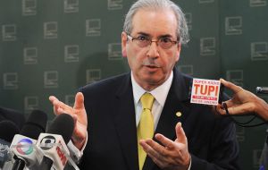 Cunha told reporters in Brasilia that Janot was putting up a “smoke screen” in an effort to take the focus off the impeachment proceedings against Rousseff.