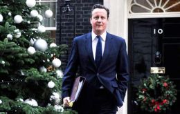 On the Falkland Islanders right to self determination, “my government remains unmovable”, said PM Cameron in his Xmas message