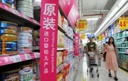 Imported baby milk powder is now the preferred product in China because of the tainted milk scandal in 2008 which killed six children and left 300.000 ill