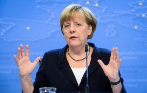 Angela Merkel was optimistic about a compromise, “but work on substance needs to be done. Treaty change might be possible. Not now but perhaps later.”