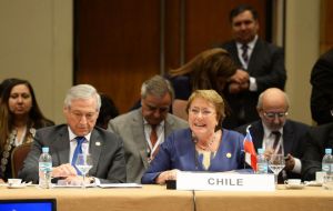 “Since its beginnings Mercosur has benefited Chile quite a bit; 48% of Chile's foreign investment is in countries belonging to Mercosur” said Bachelet 