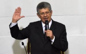The new opposition speaker of the assembly, Henry Ramos Allup, said his side soon would take steps to force Maduro from office. “Here and now, things will change”