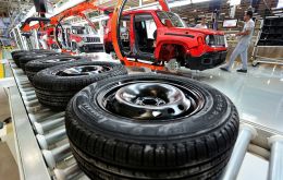 Output of cars, light vehicles, trucks and buses tumbled 30% in December to 204,000 units. For the full year, production was down 23% at 2.43 million units.