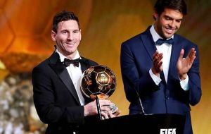 ”It’s incredible, much more than anything I dreamed of as a kid; I want to thank my team mates, without them none of this would have been possible” said Messi
