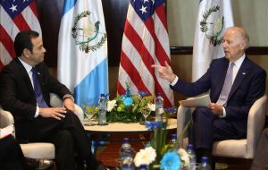 US Vice-president Biden met with Morales to congratulate him for vowing to fight corruption in his nation of 16 million people. 