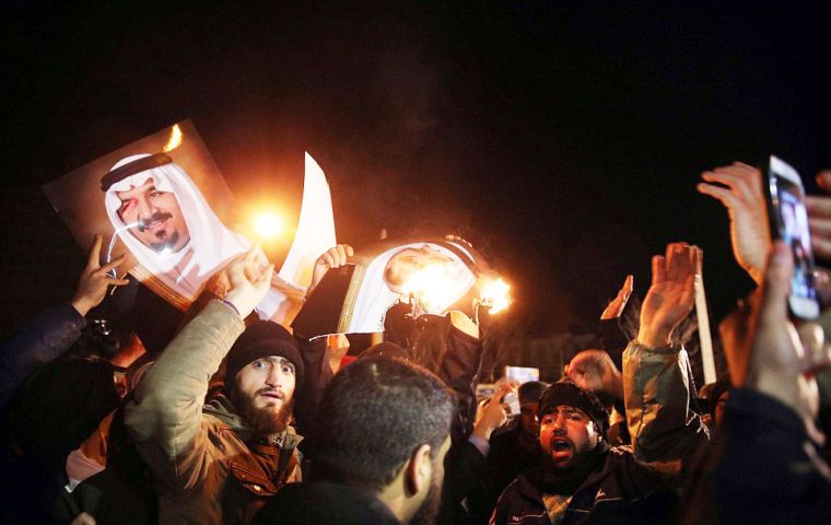 First, the execution of a prominent Shiite cleric prompted protestors to set fire to the Saudi embassy in Tehran. 