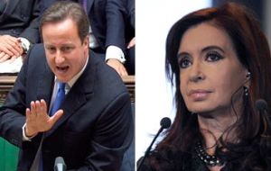 Cristina Fernandez and David Cameron clashed very publicly over the Falkland Islands, which are claimed by Argentina as the Malvinas Islands. 