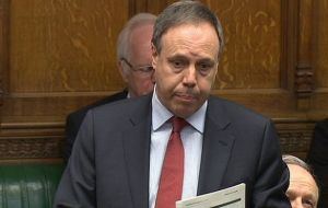 MP Dodds asked Cameron to reiterate the “unconditional and unequivocal support” for the Falklands' people ”to their inalienable right to self-determination”