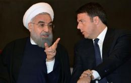 Underscoring the growing warmth, Rouhani said he expected Italian PM Matteo Renzi to visit Iran in the coming months to help boost bilateral economic alliances. (Pic AFP)