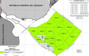 Block 14 is located in the Pelotas basin, South Atlantic, approximately 200 kms off the coast of Uruguay. It covers 6,690 sq. kms in water depths of 1,850 to 3,500 ms