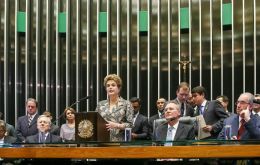 Rousseff's participation at the ceremony was a gesture of rapprochement toward Congress, as in previous years she had delegated the task on one of her ministers.