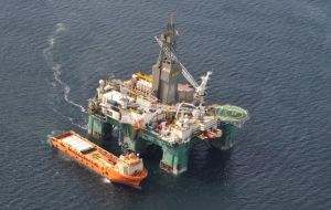 Ocean Rig, owners of the Eirik Raude,  on January 31 was served a notice of breach of material obligations from Premier Oil under the drilling contract
