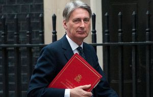 A MoD source said it's important to show solidarity with British service personnel stationed at MPA, and “Hammond does not have a problem with the visit”.