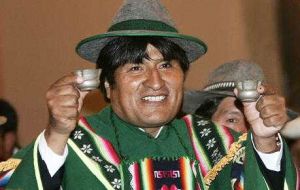Morales, an indigenous Aymara and former coca leaf producer, took office in January 2006 and the president's current term ends in 2020. 
