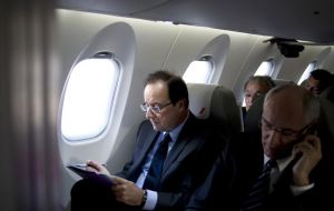 President Hollande arrives Wednesday in Buenos Aires, following the visit from Italian PM Matteo Renzi; US President Barack Obama is expected in March